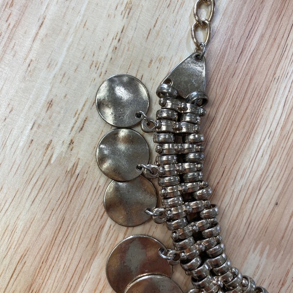 Gold Disc Boho Chain Necklace - Picture 3 of 9